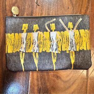 Elegant Black and Yellow Clutch